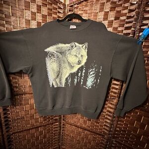 Vintage 90’s Hanes Black Activewear Sweatshirt